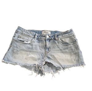 PINK Victoria's Secret Distressed Light Wash Cut Off Shorts